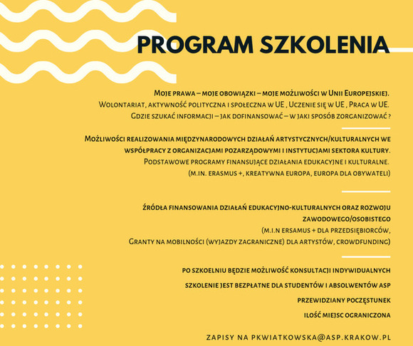 szkolenie kreatywnie w europie program 580