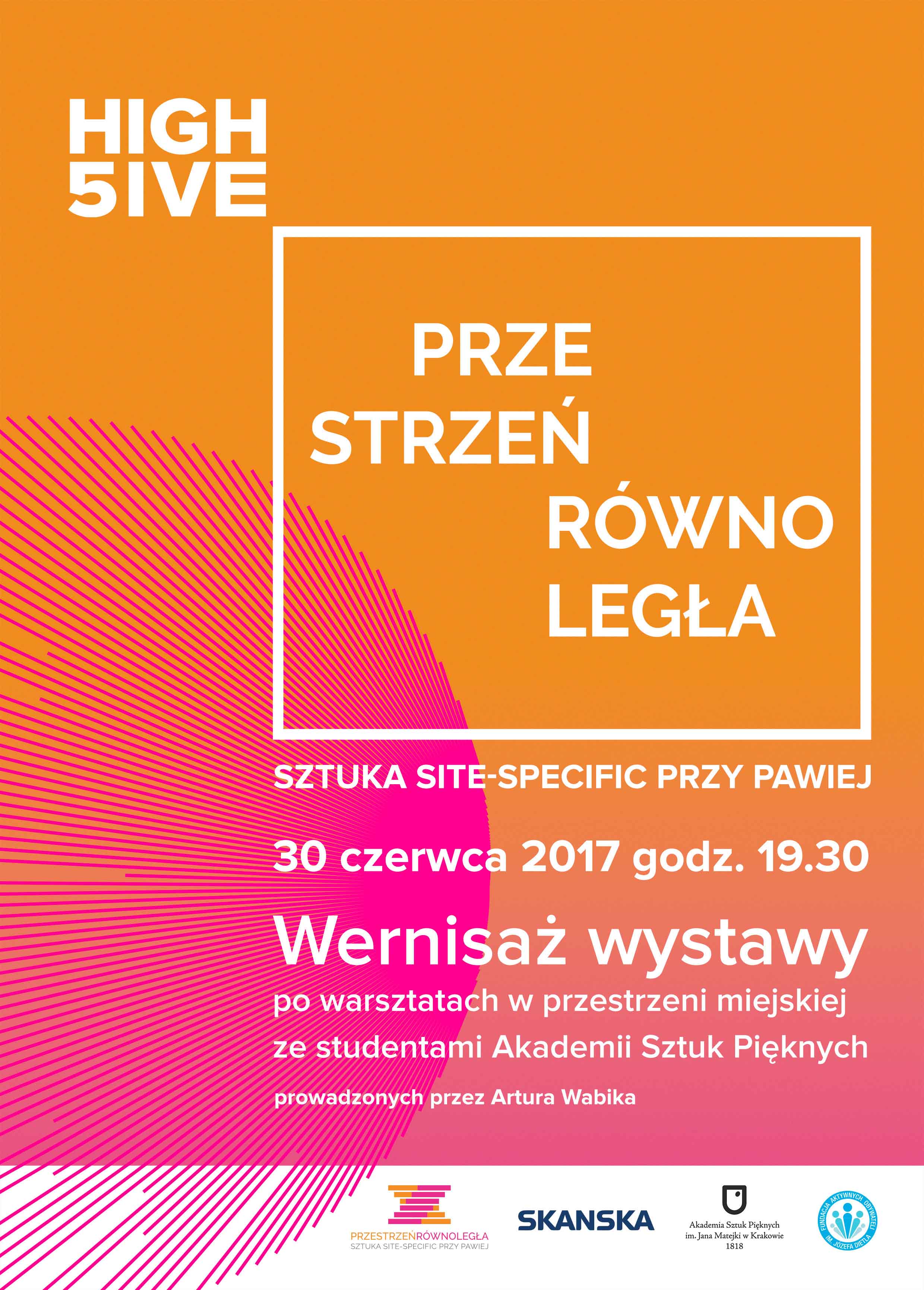 Plakat przestrzenie_rownolegle_wernisaz